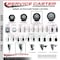 Service Caster 4'' Black Polyurethane Wheel Swivel 3/4'' Square Stem Caster Set 2 Brakes, 4PK SCC-SQ20S414-PPUB-BLK-PLB-34-2-S-2 - alternate 3